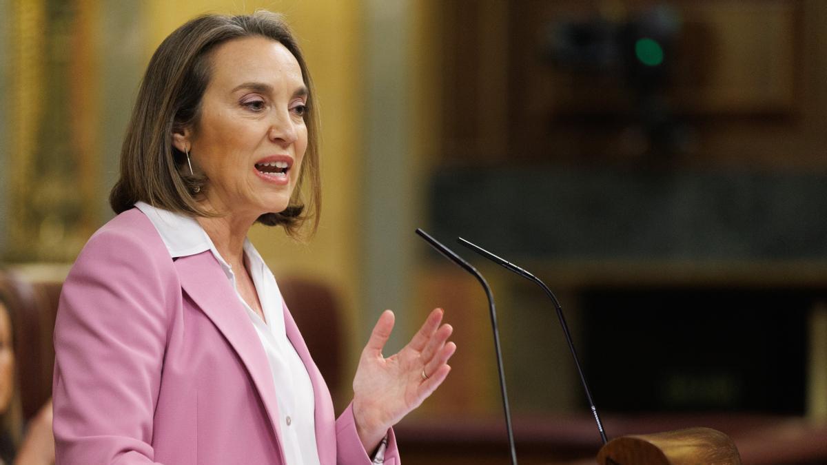 La portavoz del PP en el Congreso, Cuca Gamarra.