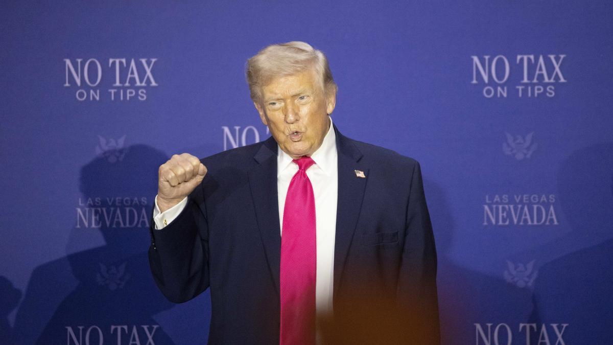 Trump, durante un evento en un hotel de Las Vegas.
