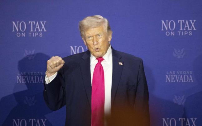 Trump, durante un evento en un hotel de Las Vegas.