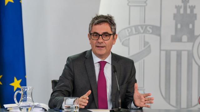 Félix Bolaños, durante una rueda de prensa.
