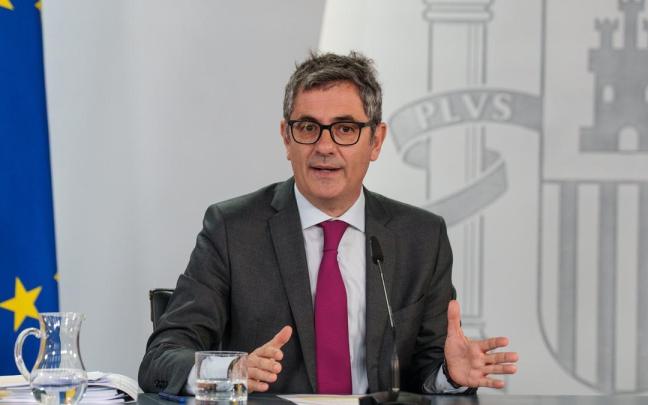 Félix Bolaños, durante una rueda de prensa.
