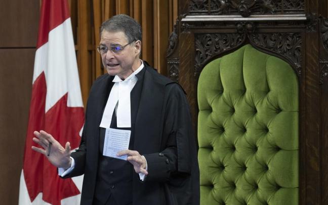 Imagen de archivo del presidente del Parlamento de Canadá, Anthony Rota. Imagen de archivo del presidente del Parlamento de Canadá, Anthony Rota.