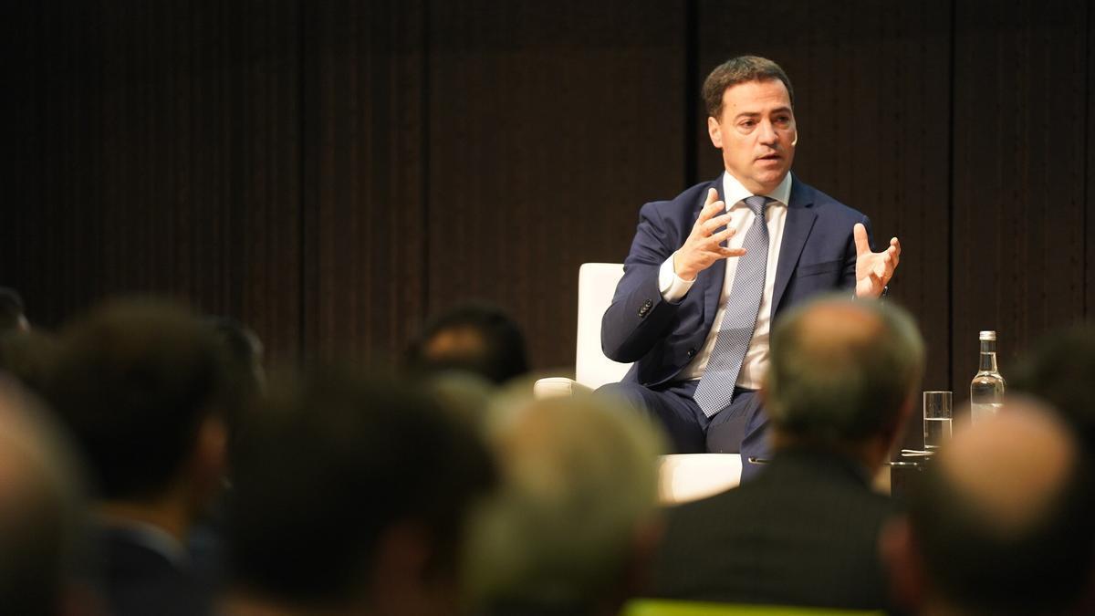 El lehendakari, Imanol Pradales, en un acto anterior