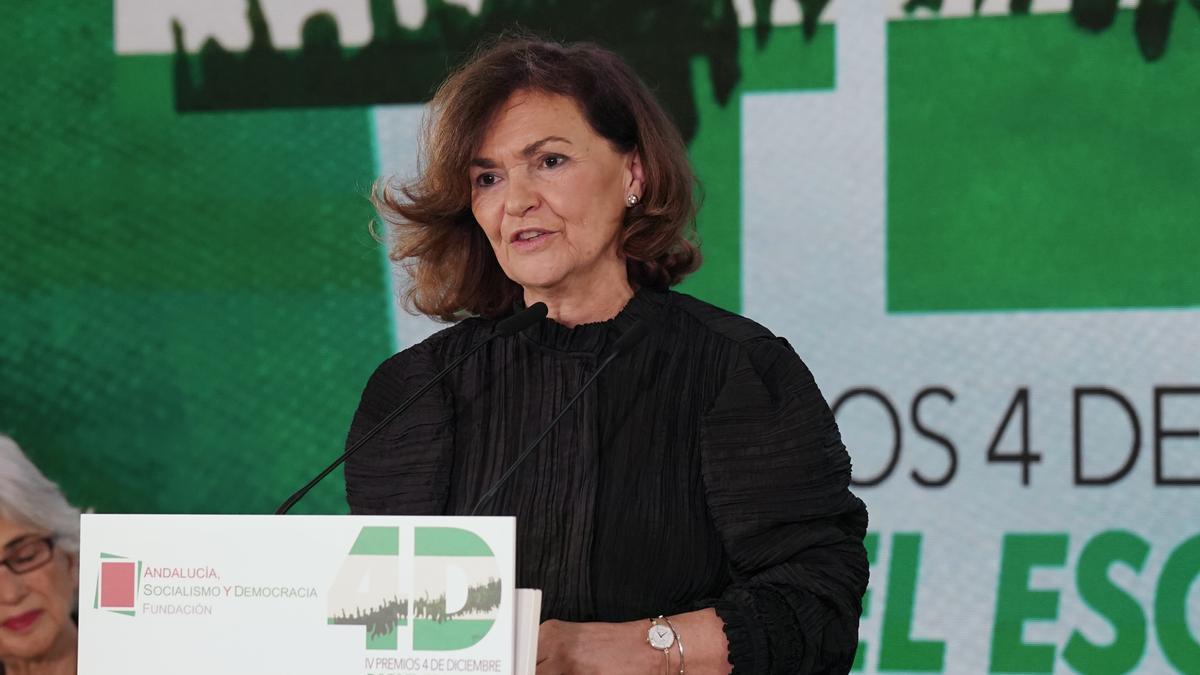 La presidenta del Consejo de Estado, Carmen Calvo.