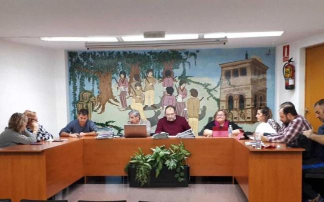 Un momento de un pleno celebrado en San Mateo de Gállego.
