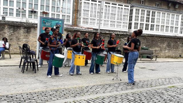 El grupo de percusión se ha convertido en el pulmón de la asociación.	[Fotografías: Cedidas]