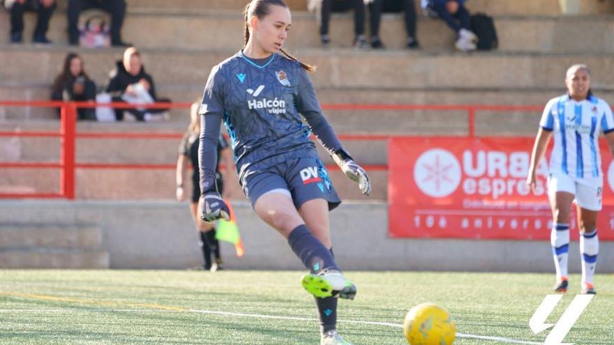 Elene Lete, en un partido con la Real Sociedad. / LALIGA