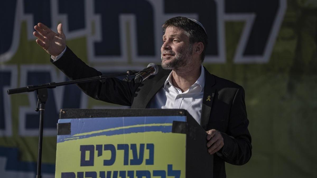 El ministro de Finanzas de Israel, Bezalel Smotrich, en una imagen de archivo.