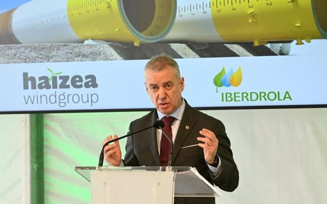 Urkullu durante el acto central de la iniciativa "Industria Erronka" en el BEC.