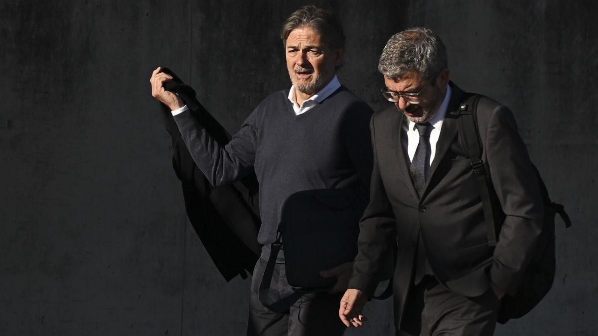 El hijo de Jordi Pujol, Oriol Pujol Ferrusola, a su llegada a la Audiencia Nacional.