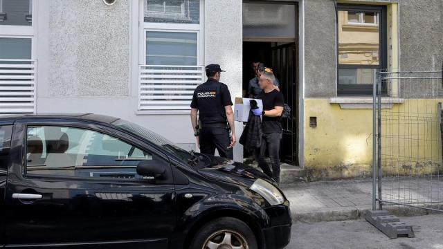Agentes de la Policía Nacional en el lugar de los hechos. / EP Agentes de la Policía Nacional en el lugar de los hechos.