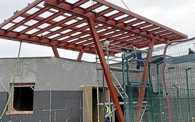 Estado de los trabajos para reformar el Centro de Protección Animal (CPA) de Vitoria. | FOTO: CEDIDA