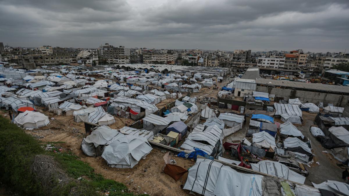 Campamento de refugiados palestinos.