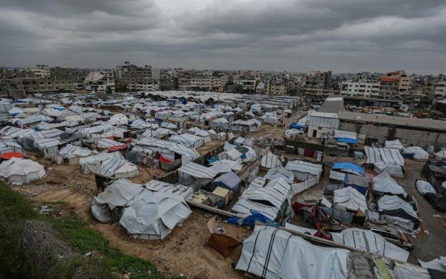 Campamento de refugiados palestinos.