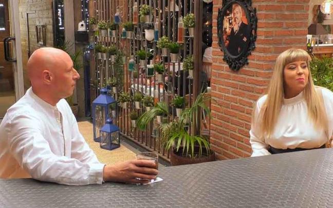 Eloy y Mercedes en su cita en 'First Dates'. Eloy y Mercedes en su cita en 'First Dates'.