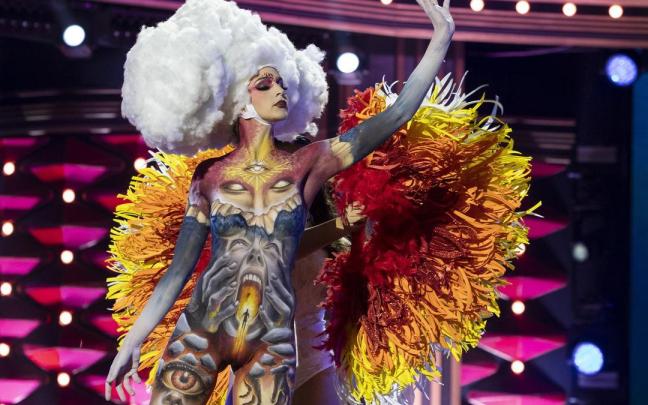 Una de las concursantes en el Carnaval de Las Palmas.