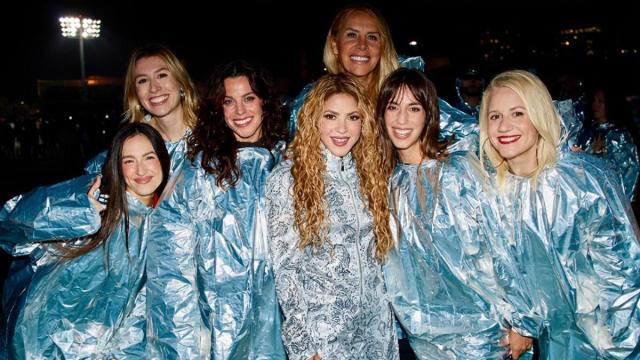 Aria Vega, Eva Soriano, Clara Alvarado, Karla Sofía Gascón, Almudena Cid y Henar Álvarez acompañaron a Shakira durante su concierto del viernes, 2 de octubre, en Madrid