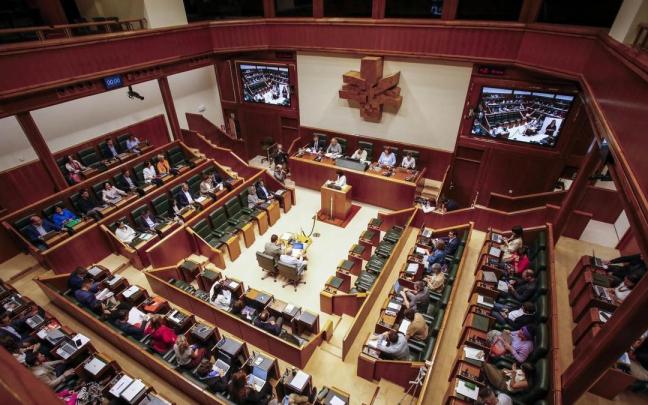 Un pleno del Parlamento Vasco.