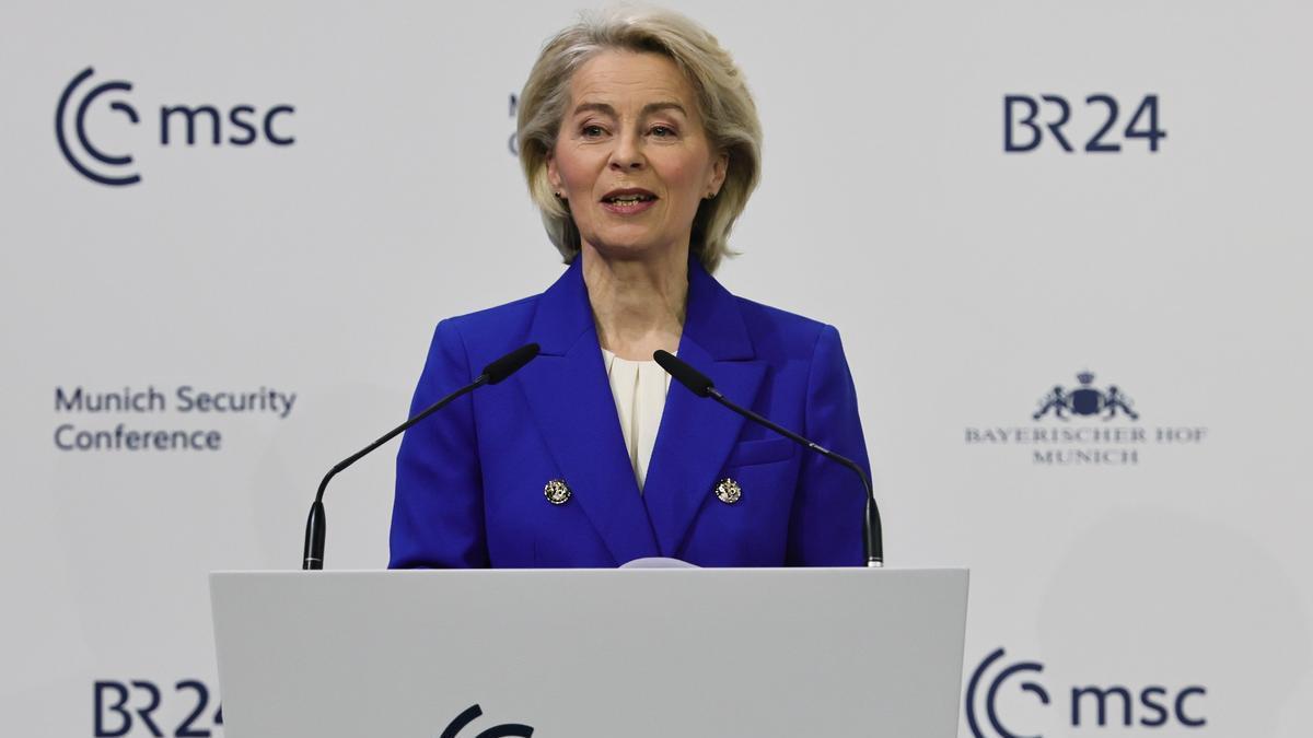 Ursula von der Leyen, presidenta de la Comisión Europea durante la Conferencia de Múnich
