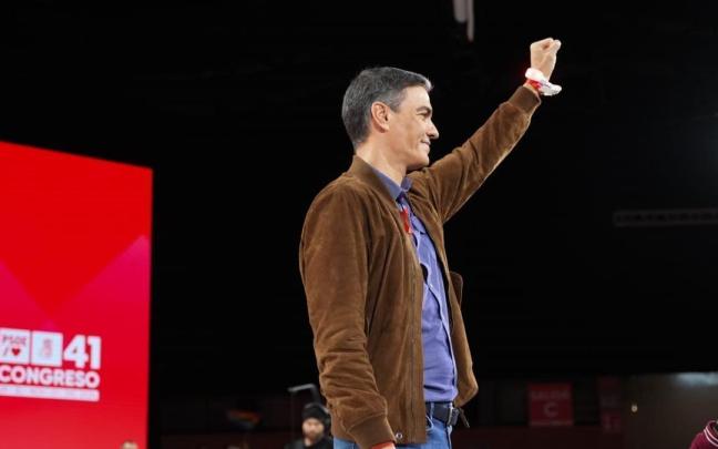 El secretario general del PSOE, Pedro Sánchez, en la clausura del Congreso del PSOE.