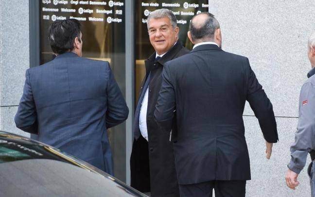 El presidente del Barcelona, Joan Laporta. El presidente del Barcelona, Joan Laporta.
