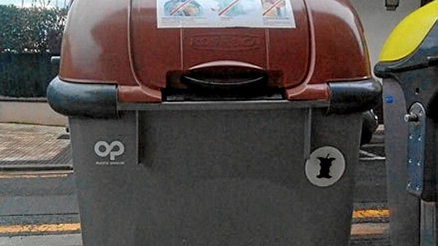 Contenedor de residuos orgánicos.