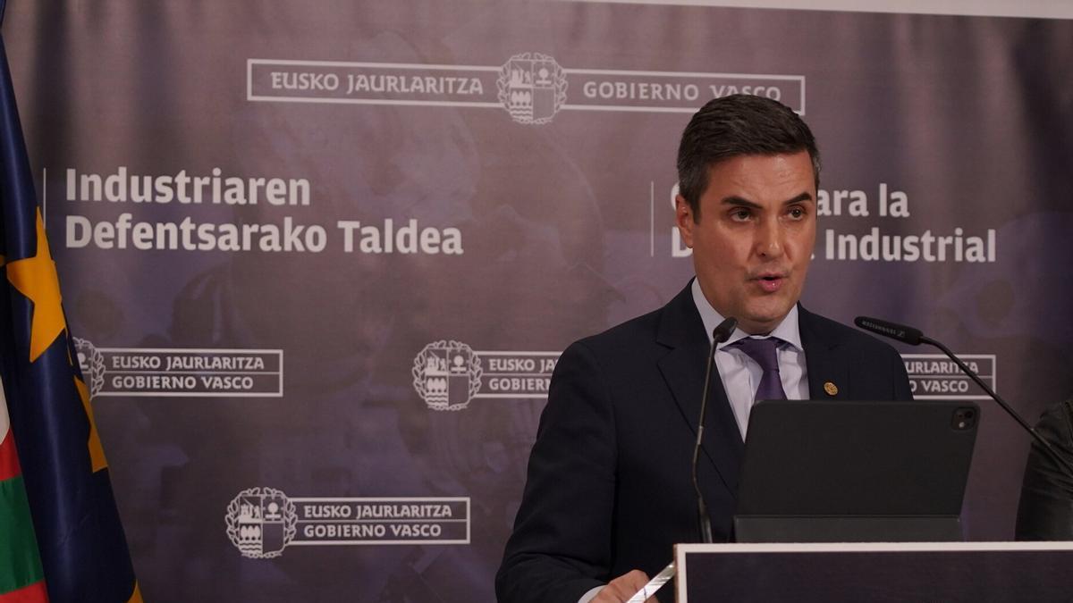 El consejero de Industria, Transición Energética y Sostenibilidad del Gobierno vasco, Mikel Jauregi.