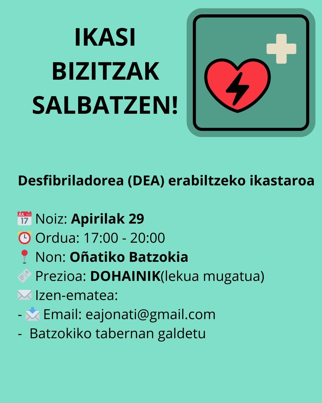 El curso se impartirá en una sesión de tres horas.