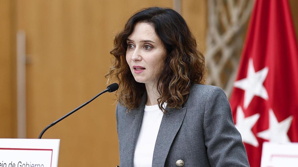 La presidenta de la Comunidad de Madrid, Isabel Díaz Ayuso.