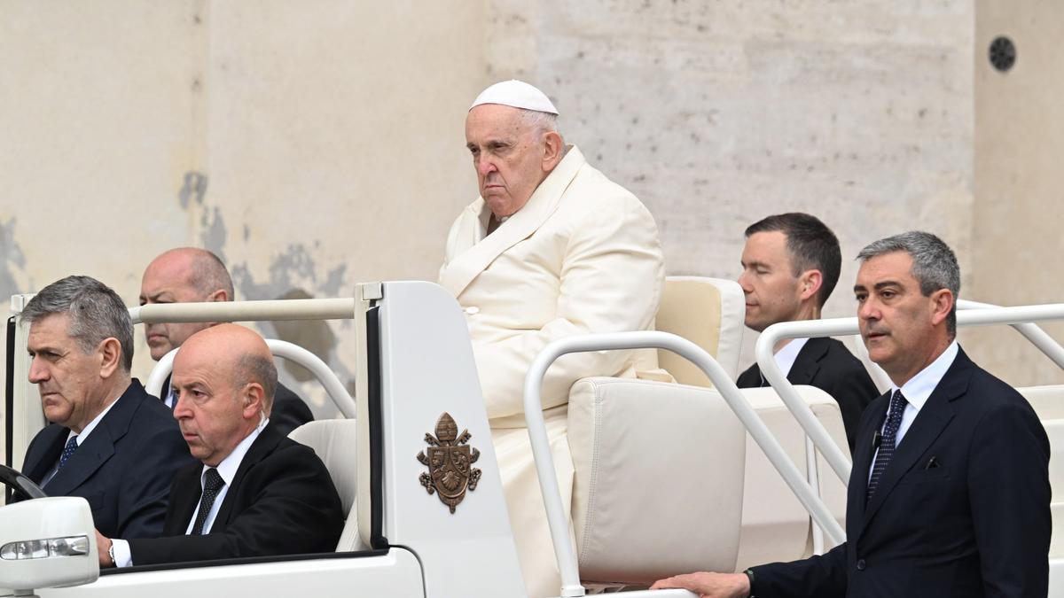 El papa Francisco durante la misa del Domingo de Ramos.