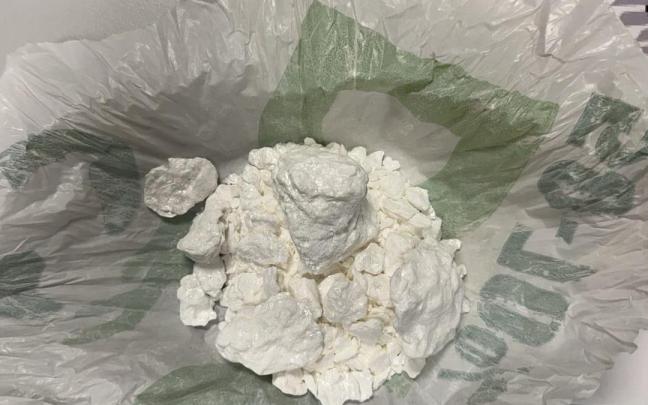Un paquete con cocaína.