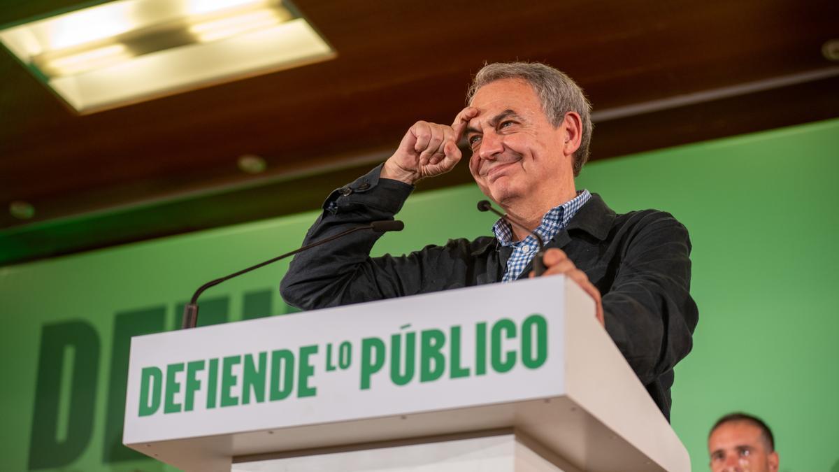 José Luis Rodríguez Zapatero, en un acto público en Jaén.
