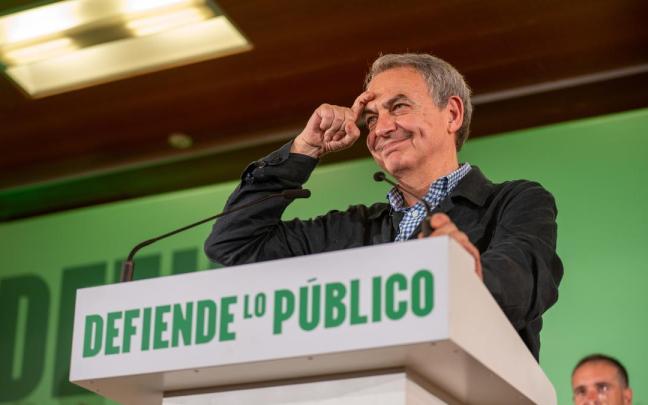 José Luis Rodríguez Zapatero, en un acto público en Jaén.