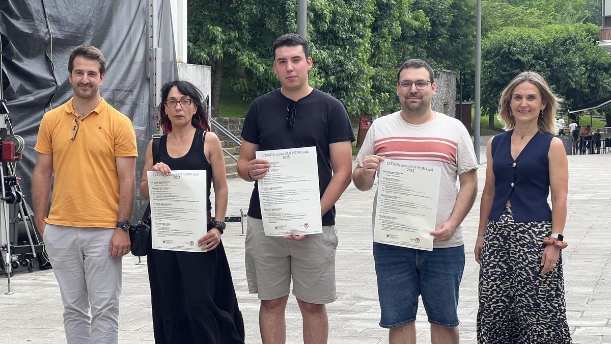 Presentación de las fiestas del barrio Ezkiaga de Beasain