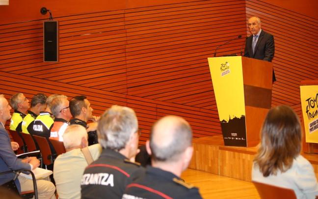 Josu Erkoreka, durante su comparecencia.