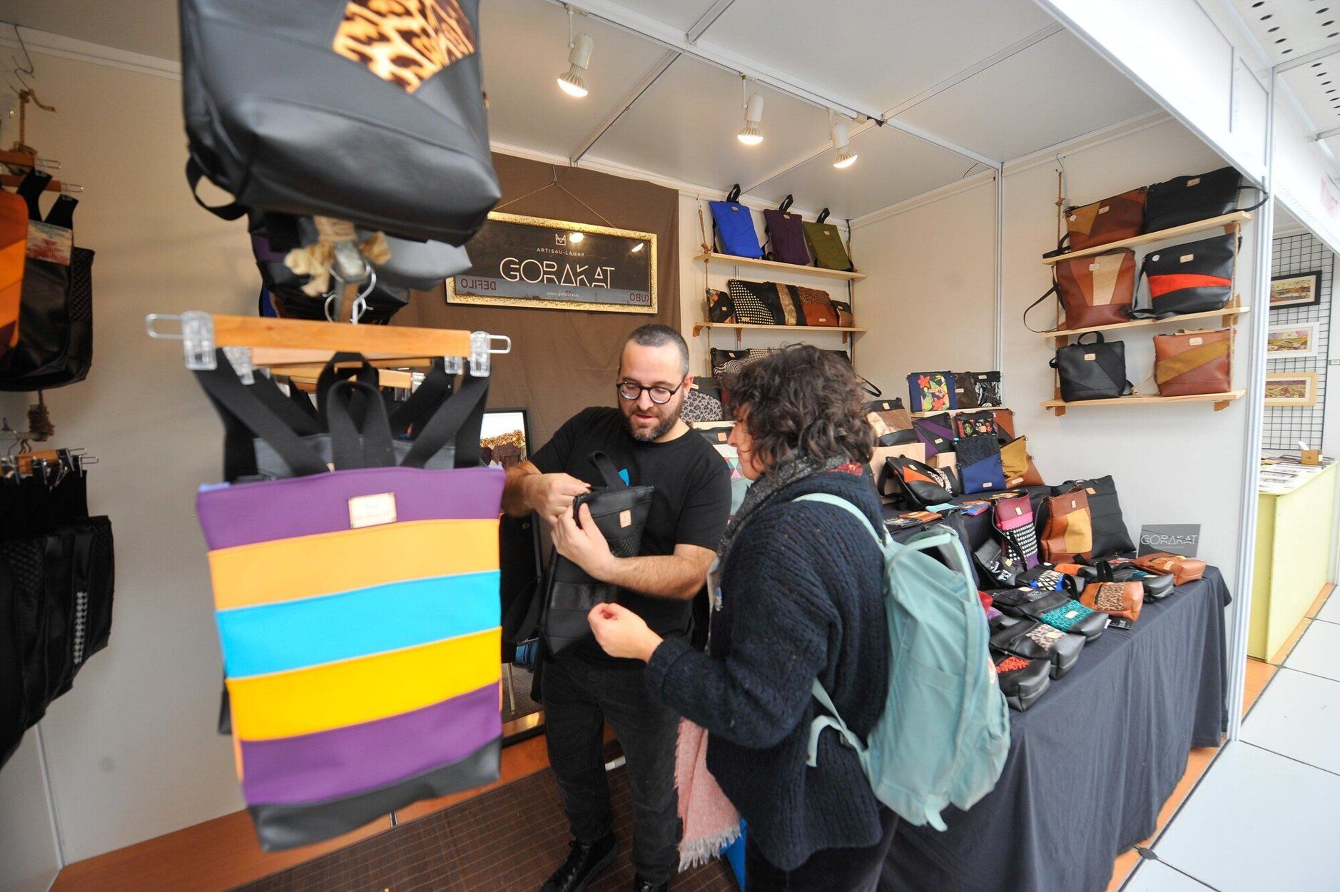 La feria de artesanía Gabonart en Bilbao.