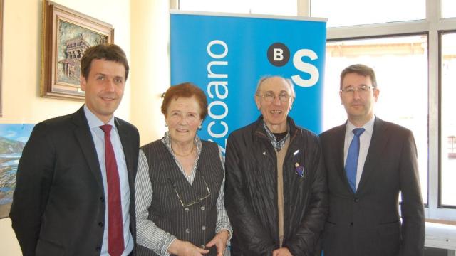 Felix Elkororibe, en una foto de archivo, en un acto como presidente del Centro Social Untzaga, entidad que presidió durante 12 años.