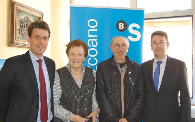 Felix Elkororibe, en una foto de archivo, en un acto como presidente del Centro Social Untzaga, entidad que presidió durante 12 años.