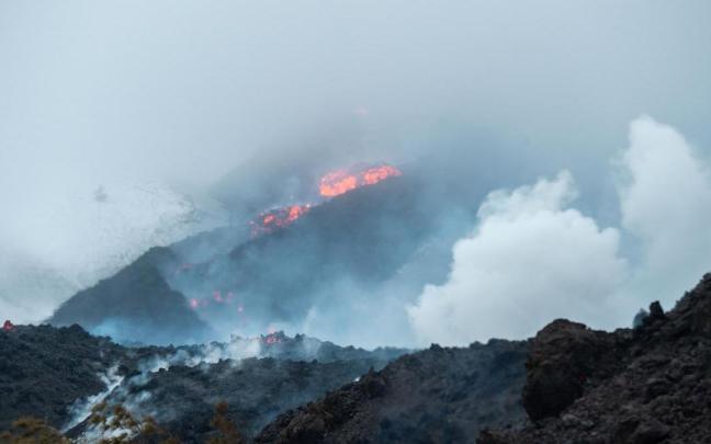El volcán Etna en erupción el pasado febrero. / EP El volcán Etna en erupción el pasado febrero.