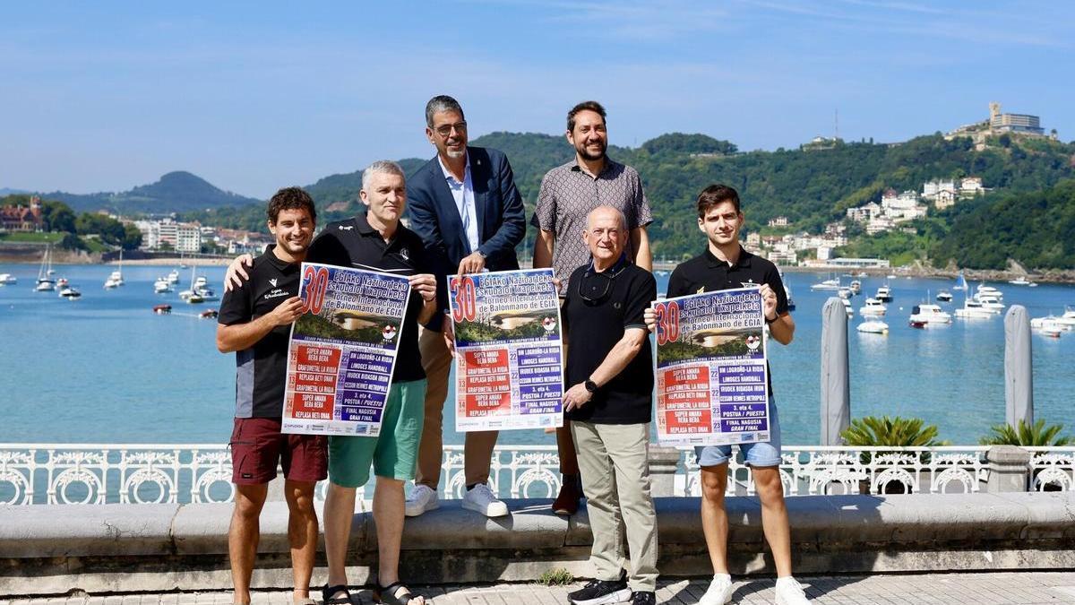 La presentación del Torneo Egia. JAVI COLMENERO