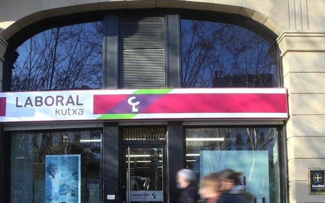 Un cajero de Laboral Kutxa.