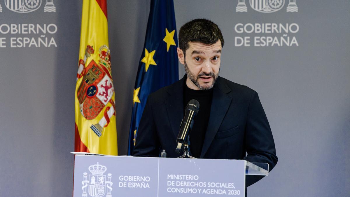 El ministro de Derechos Sociales, Consumo y Agenda 2030, Pablo Bustinduy.