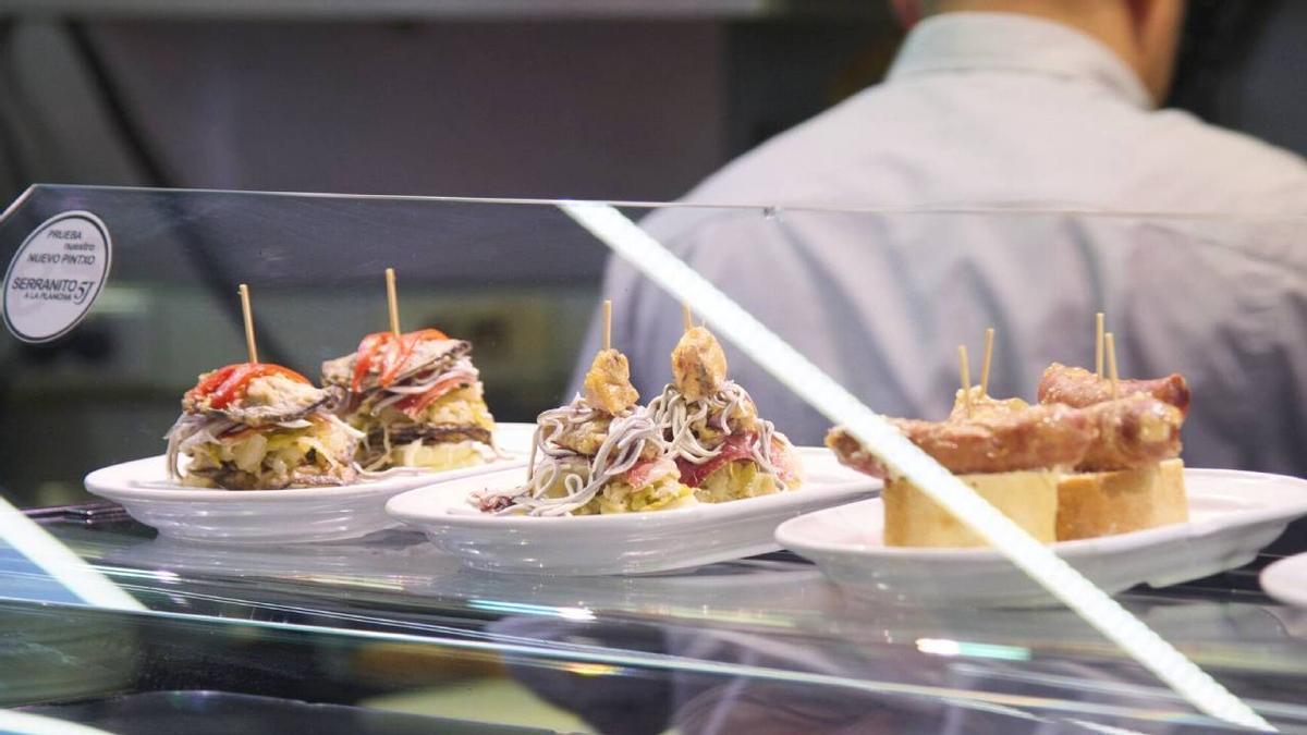 Barras de pintxos