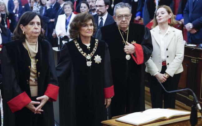 Carmen Calvo, durante su toma de posesión como presidenta del Consejo de Estado. / EFE Carmen Calvo, durante su toma de posesión como presidenta del Consejo de Estado.