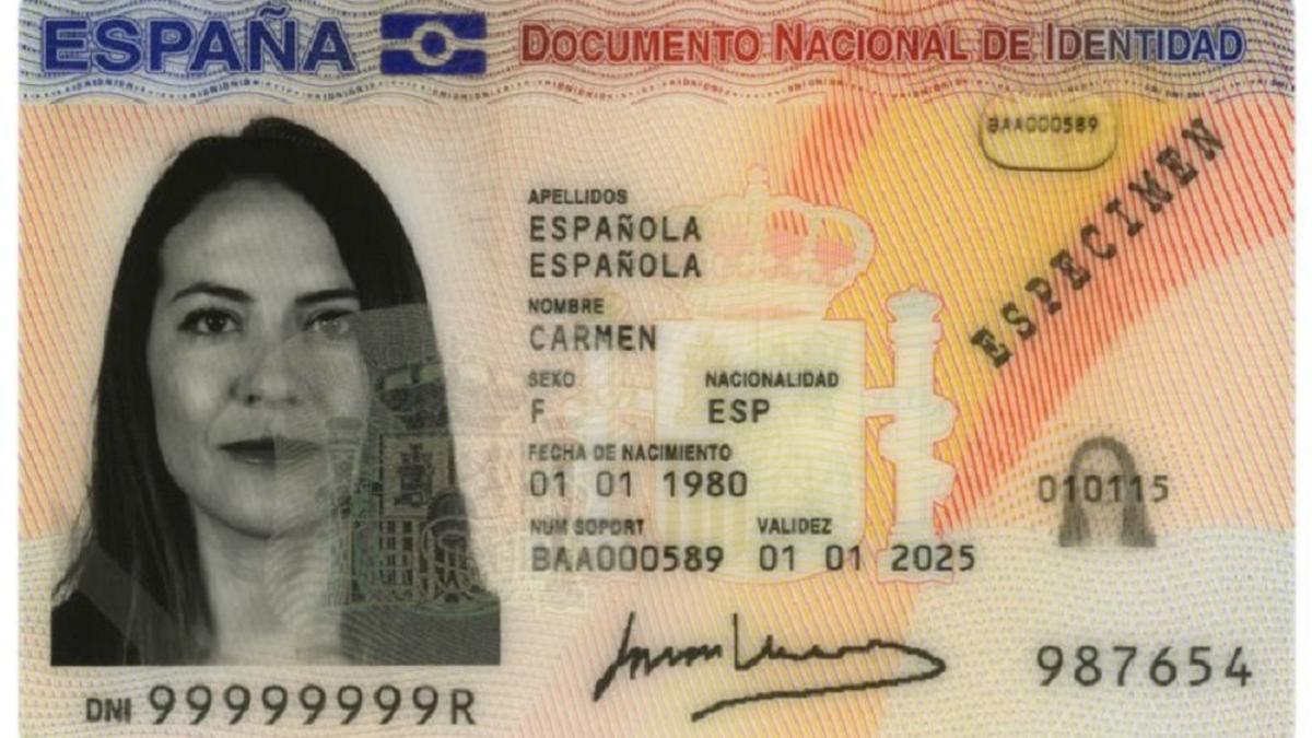 Prototipo de DNI.