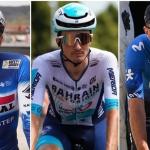 Mikel Landa, Pello Bilbao y Alex Aranburu.