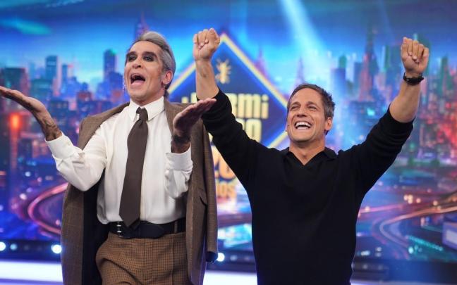 Gotzon Mantuliz junto a Mario Vaquerizo en 'El Hormiguero'