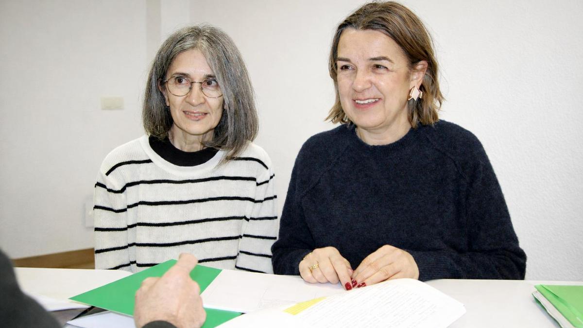 Las ediles del PNV, Eva Gayubo y Amaia Erostarbe.