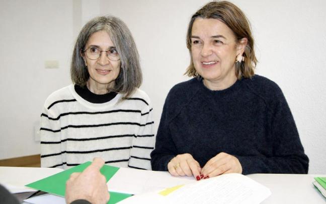 Las ediles del PNV, Eva Gayubo y Amaia Erostarbe.