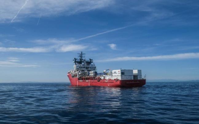 El barco humanitario Ocean Viking.